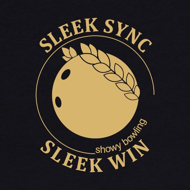 Showy Bowling. Sleek Win (golden print)) by aceofspace